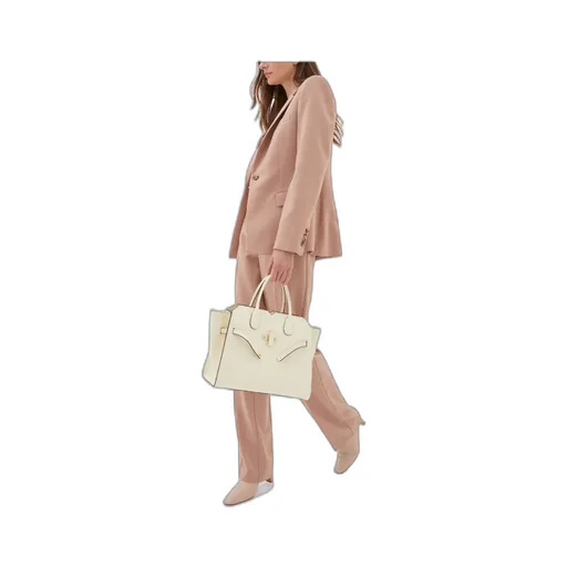 Medium Milano Leather Tote Bag