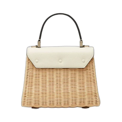 Iside Mini Woven Top Handle Bag