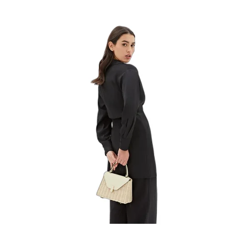 Iside Mini Woven Top Handle Bag