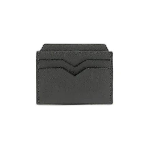V-Shape Detail Leather Cardholder