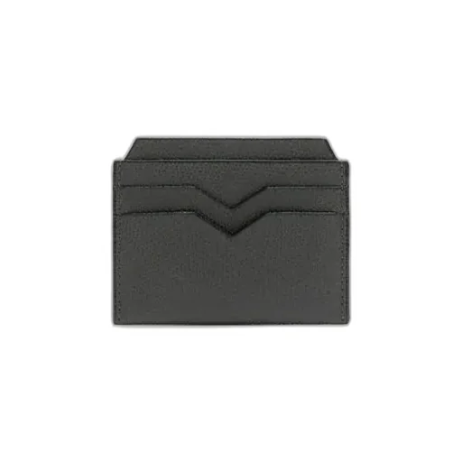V-Shape Detail Leather Cardholder