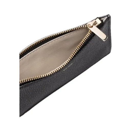 Logo-Printed Zipped Cardholder