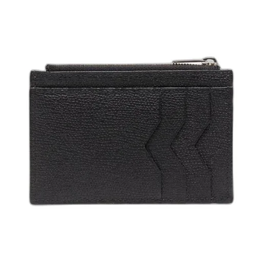 Logo-Printed Zipped Cardholder