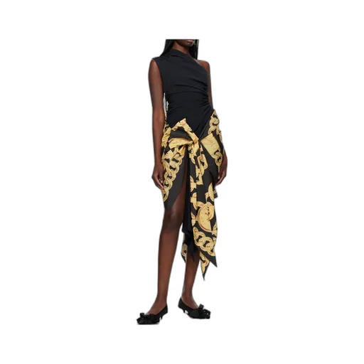 Draped One-Shoulder Dress
