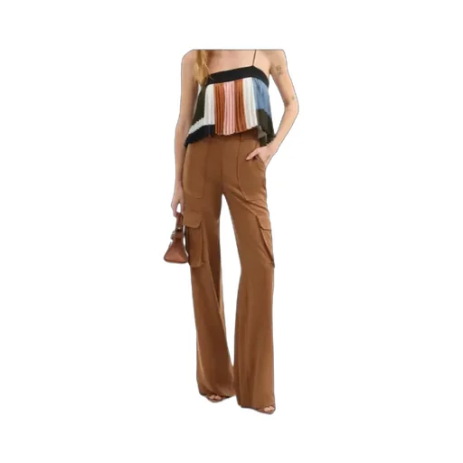 High Waist Wide Leg Cargo Pants