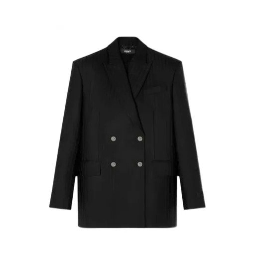 Double Breasted Pinstripe Blazer