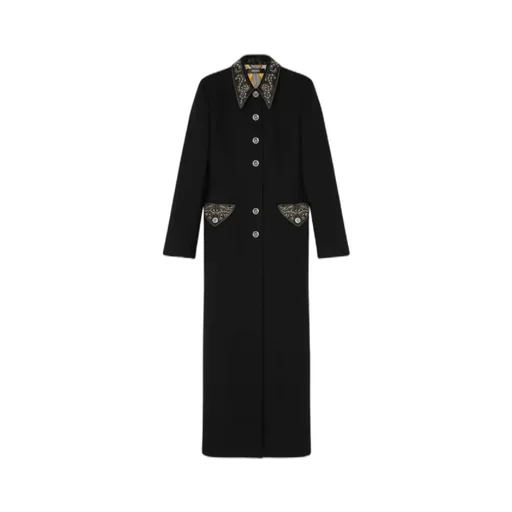 Studded Fitted Column Coat