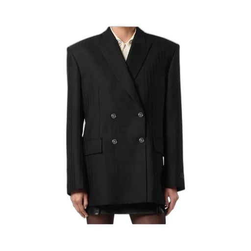 Double Breasted Pinstripe Blazer