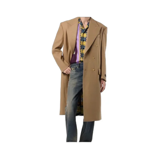Double-Breasted Long Coat