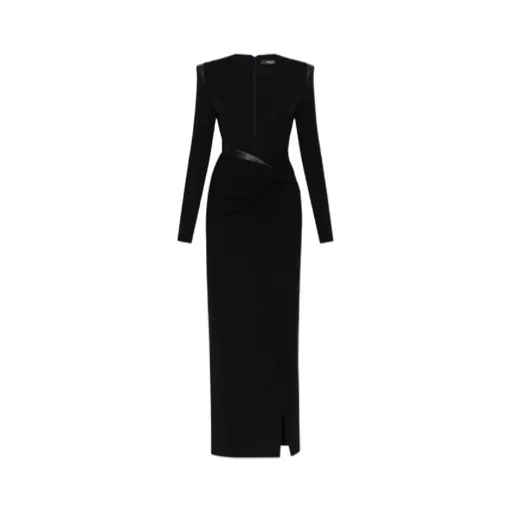 Long-Sleeved V-Neck Dress