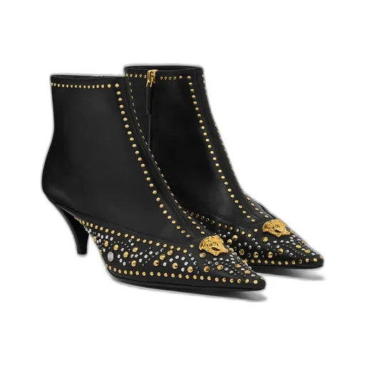 Embellished Pointed-Toe Boots