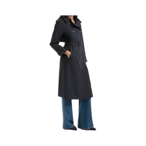Conneley Dickey Double-Breasted Belted Trench Coat