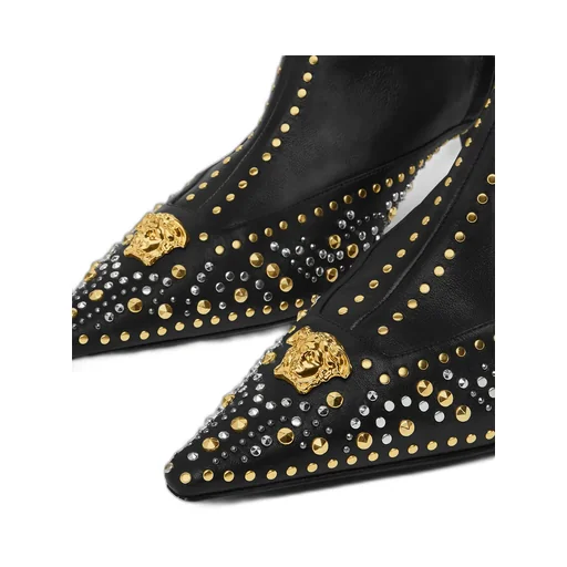 Embellished Pointed-Toe Boots