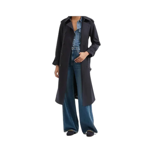 Conneley Dickey Double-Breasted Belted Trench Coat