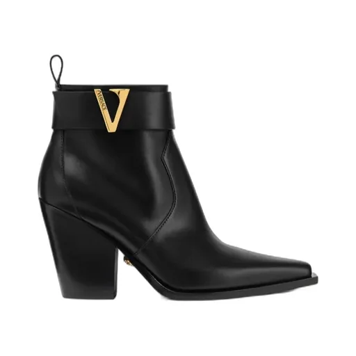 Zip-Up Heeled Ankle Boots