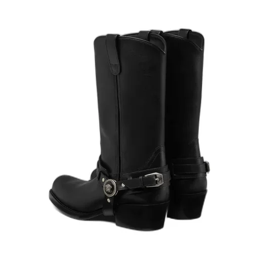 Square-Toe Heeled Boots
