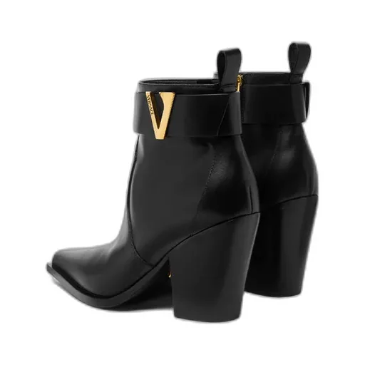 Zip-Up Heeled Ankle Boots