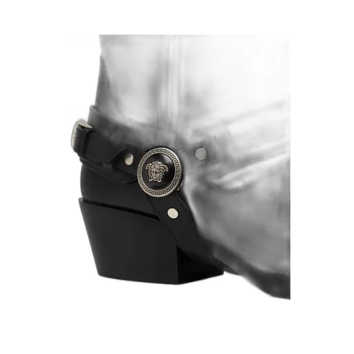 Square-Toe Heeled Boots