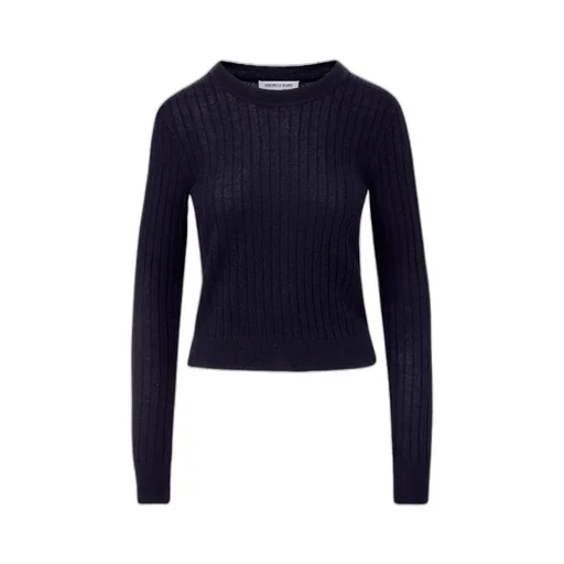 Ribbed Crew-Neck Sweater