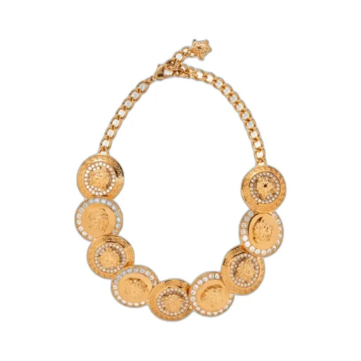 Medusa-Head Embellished Short Necklace