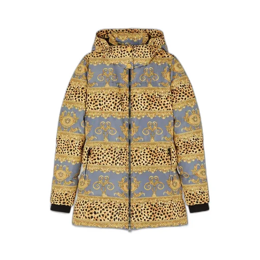Pattern-Printed Down Jacket