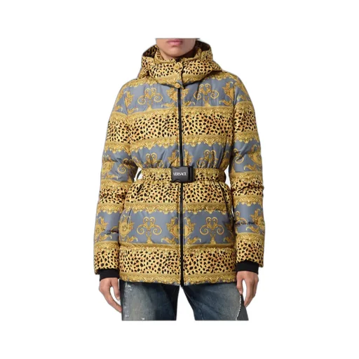Pattern-Printed Down Jacket