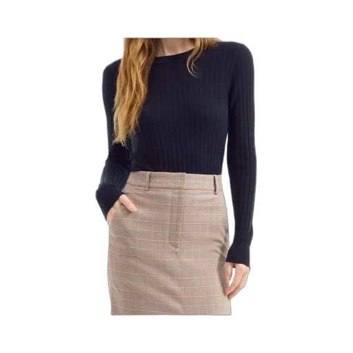 Ribbed Crew-Neck Sweater