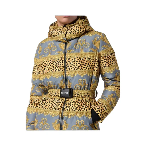 Pattern-Printed Down Jacket