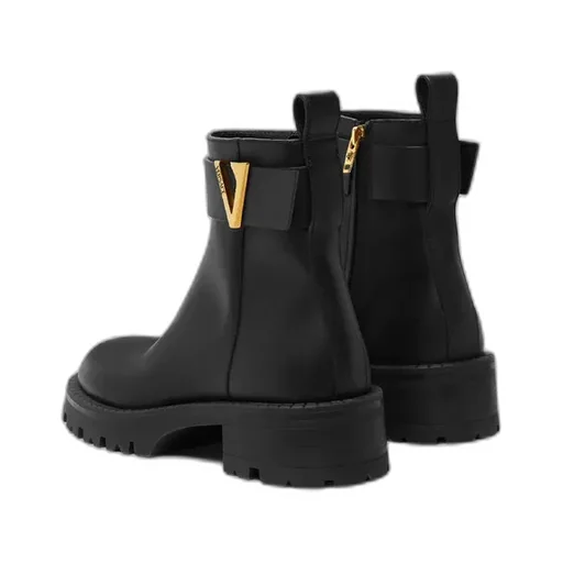 Zip-Up Ankle Boots