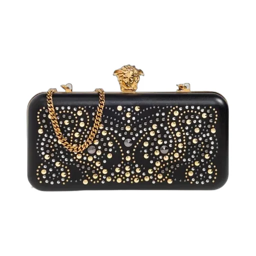 Embellished Chain-Linked Clutch Bag