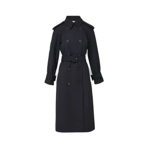 Conneley Dickey Double-Breasted Belted Trench Coat