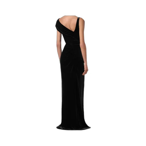 Draped Velvet Dress