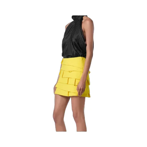 Neck-Tie Textured Top