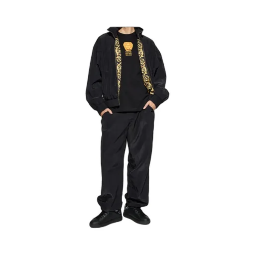 Logo-Embroidered Ribbed-Cuff Bomber Jacket