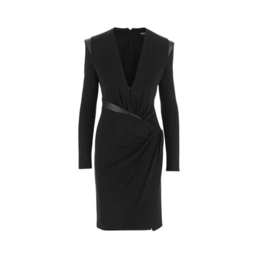 Long-Sleeved V-Neck Dress