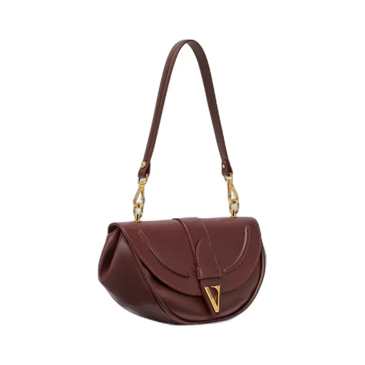 Medium Virtus Leather Shoulder Bag