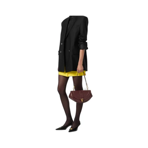 Medium Virtus Leather Shoulder Bag