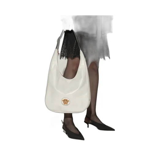 Medusa-Plaque Zipped Shoulder Bag
