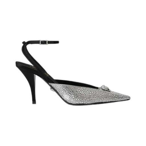 85Mm Crystal La Medusa Slingback Pumps