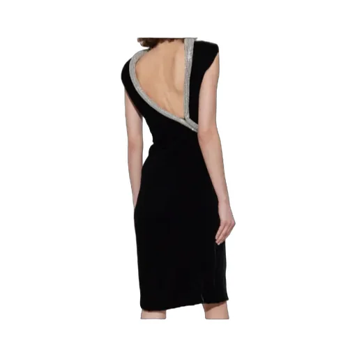 Embellished Velvet Dress