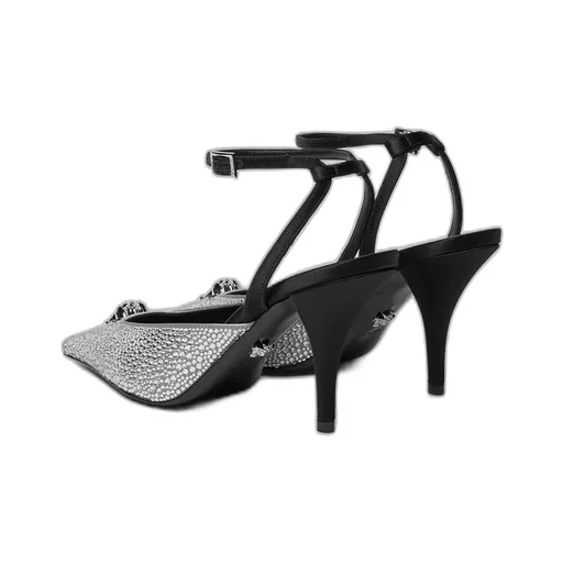 85Mm Crystal La Medusa Slingback Pumps