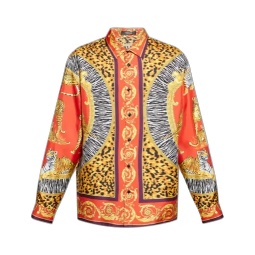 Wild Cats Printed Silk Shirt