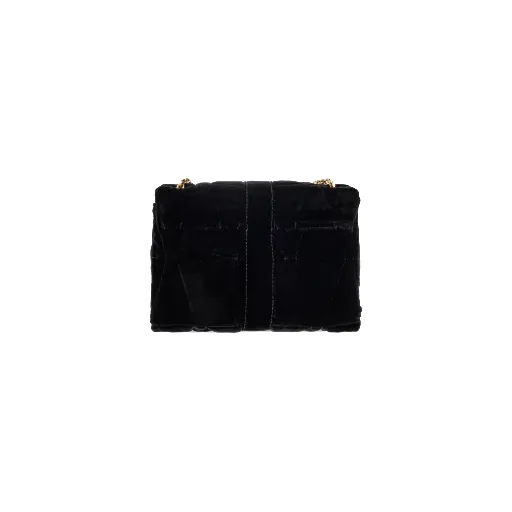 Kleio Chain-Linked Velvet Shoulder Bag