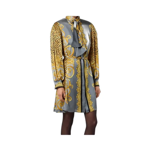 Long-Sleeved Belted Dress