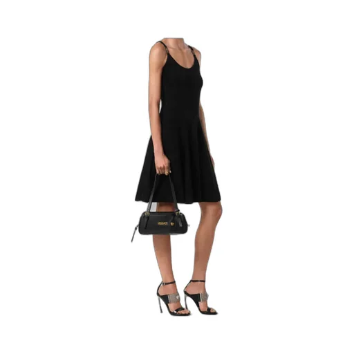 Embellished Scoop-Neck Mini Dress