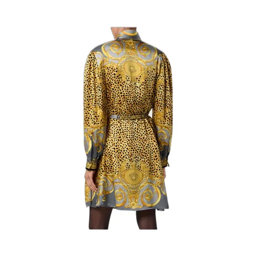 Long-Sleeved Belted Dress