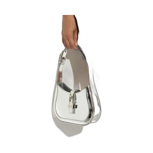 Greca Goddess Metallic Shoulder Bag