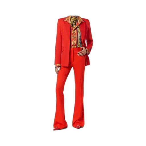 Pressed-Crease Tailored Trousers