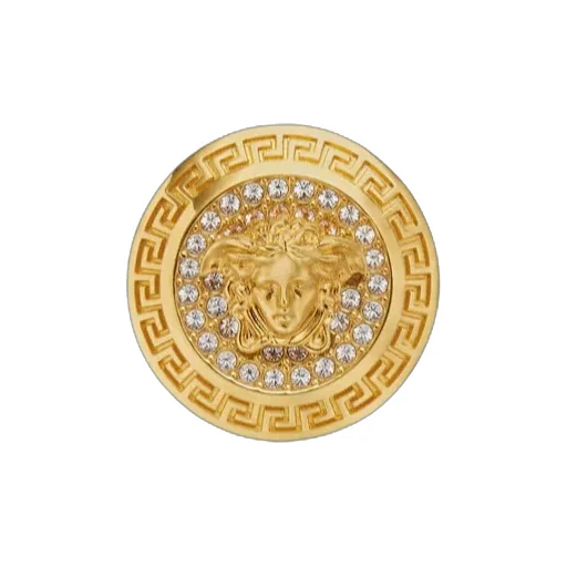 Logo-Engraved Embellished Ring