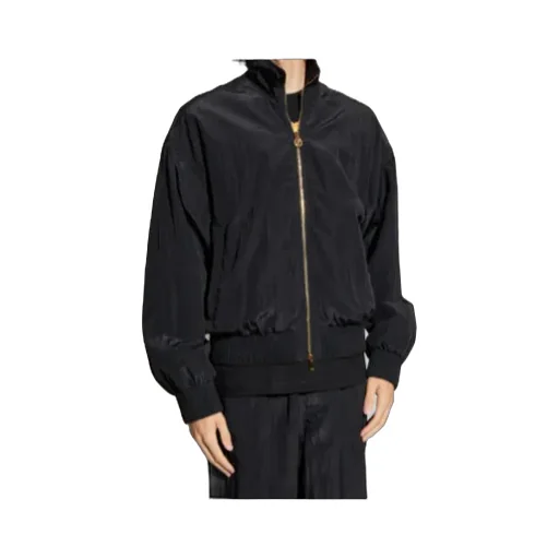 Logo-Embroidered Ribbed-Cuff Bomber Jacket